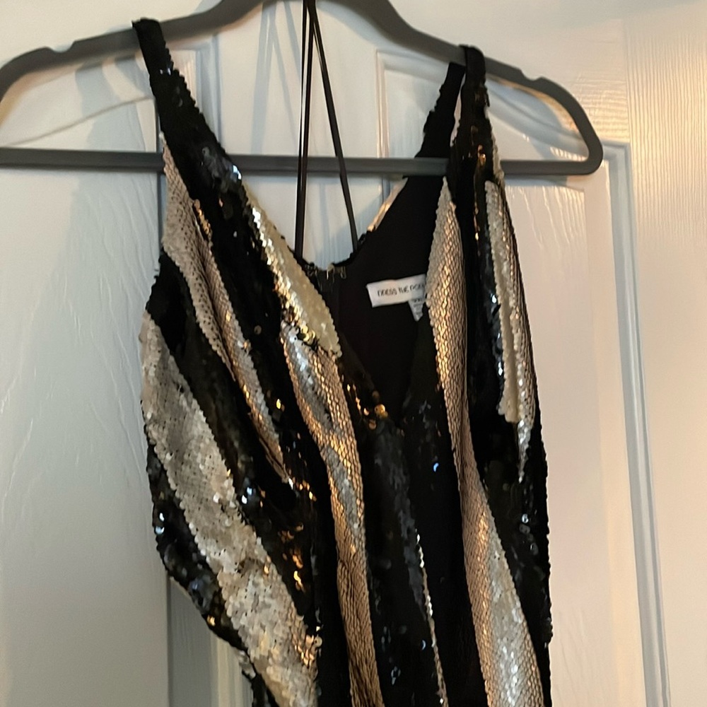 Dress The Population Sequin Jumpsuit (Brand New)